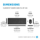 HP Ensemble combiné clavier et souris sans fil 330