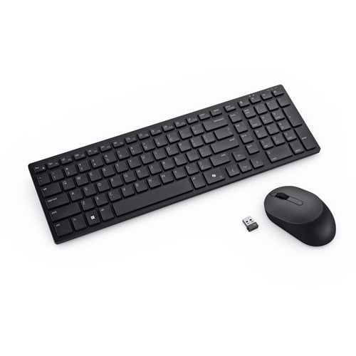 DELL Pro Compact and Silent Keyboard and Mouse - KM555 - US International (QWERTY)