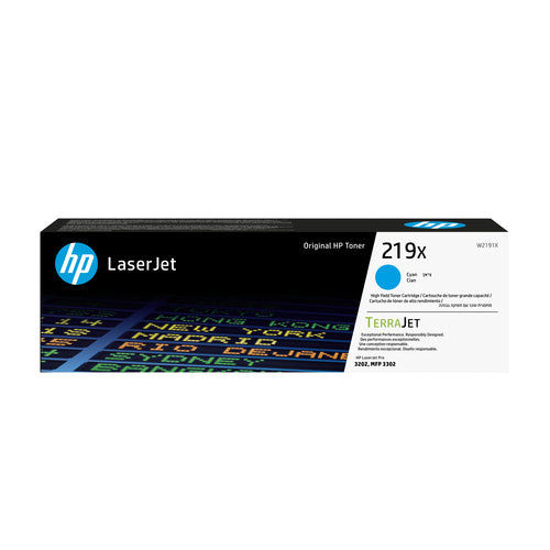 HP High Capacity Cyan LaserJet Genuine Toner 219X