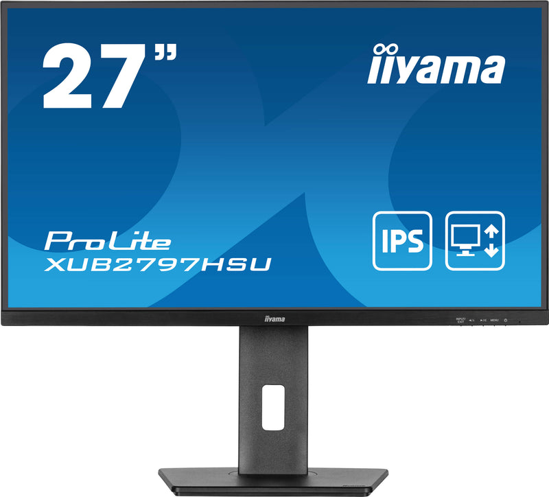 iiyama ProLite XUB2797HSU-B2 27" (68,6 cm) PC-flatpanelmonitor, 1920 x 1080 pixels, Full HD LED, zwart