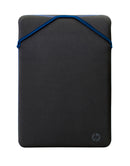 HP Housse de protection réversible pour PC portable 14 noire/bleue