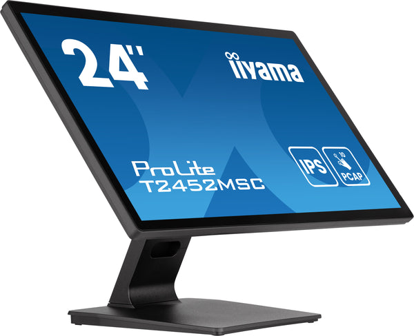 iiyama ProLite T2452MSC-B1AG écran plat de PC 60,5 cm (23.8") 1920 x 1080 pixels Full HD LED Écran tactile Noir