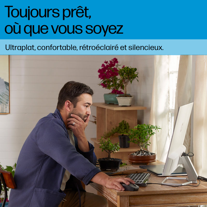 HP Clavier filaire rétroéclairé multi-appareil 405