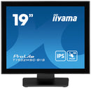 iiyama ProLite T1932MSC-B1S 48,3 cm (19") PC Flat Panel Monitor 1280 x 1024 pixels Full HD LED Touchscreen Tafelmodel Zwart