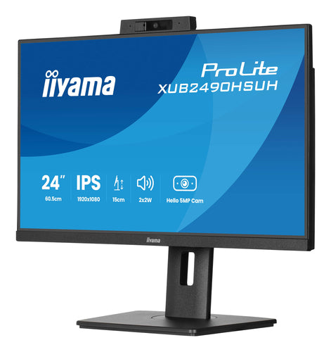 iiyama XUB2490HSUH-B2 écran plat de PC 60,5 cm (23.8") 1920 x 1080 pixels Full HD LED Noir