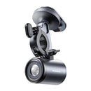 Baseus PrimeTrip 2-in-1 bike mount, phone holder + flashlight (black)