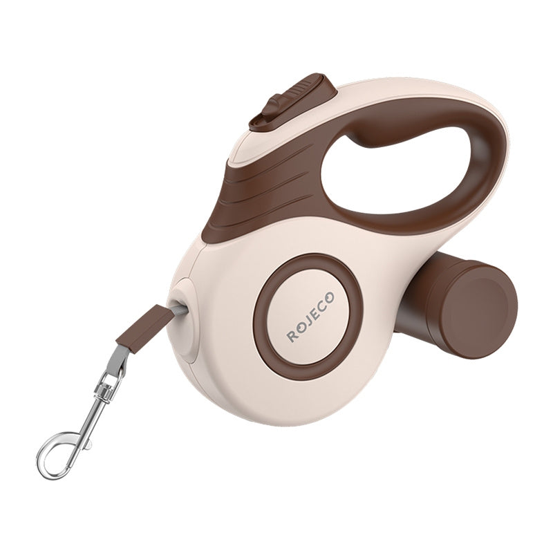 Rojeco A12 5M Automatic Retractable Dog Leash (brown)