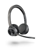 HP Poly Micro-casque stéréo USB-A Poly Voyager 4320 UC + adaptateur USB-A BT700 + base de chargement