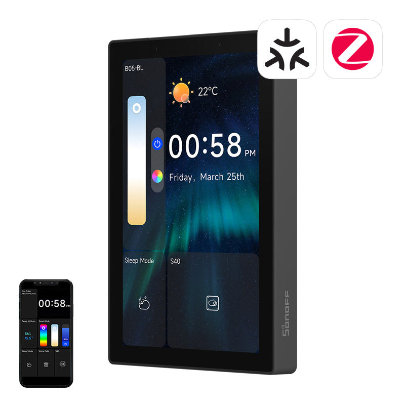 SONOFF NSPanel Pro 120 Smart Control Panel Mater WiFi/Bluetooth/ZigBee (zwart)