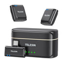 TELESIN wireless tie microphone + powerbank for phones (USB-C)