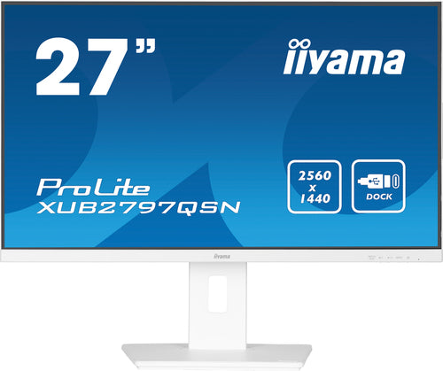 iiyama G-MASTER XUB2797QSN-W2 flatscreen-pc 68,6 cm (27") 2560 x 1440 pixels Quad HD LED Wit