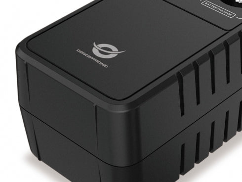 Conceptronic ZEUS05E Uninterruptible Power Supply, Standby, 0.65 kVA, 360 W, 6 AC outputs