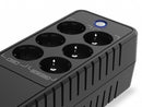 Conceptronic ZEUS05E Uninterruptible Power Supply, Standby, 0.65 kVA, 360 W, 6 AC outputs