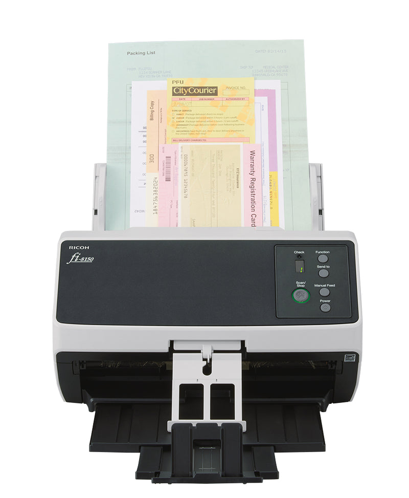 Ricoh FI-8150 Numériseur chargeur automatique de documents (adf) + chargeur manuel 600 x 600 DPI A4 Noir, Gris
