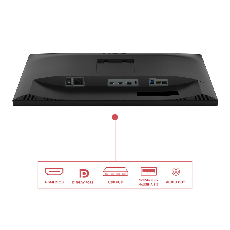 AOC E3 U27E3UF écran plat de PC 68,6 cm (27") 3840 x 2160 pixels 4K Ultra HD LED Noir