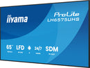 iiyama LH6575UHS-B2AG Écran d'affichage dynamique Écran plat de signalisation numérique 163,8 cm (64.5") LCD Wifi 500 cd/m² 4K Ultra HD Noir Intégré dans le processeur Android 11 24/7