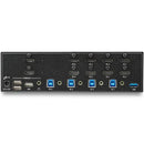StarTech.com Switch KVM double affichage HDMI 4K 30 Hz à 4 ports avec hub USB intégré