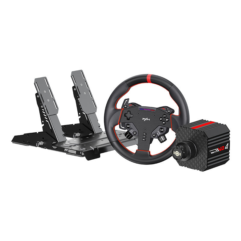 PXN VD4 Bundle F gaming set - VD4 base + WAS steering wheel + pedals