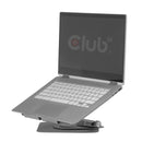 CLUB3D Support réglable en aluminium pour ordinateur portable avec hub USB-C®