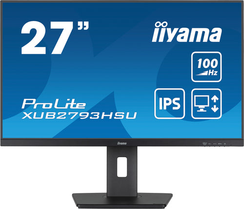 iiyama ProLite XUB2793HSU-B7 platte PC-monitor 68,6 cm (27") 1920 x 1080 pixels Full HD LED Zwart