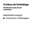 HP 26A toner LaserJet noir authentique