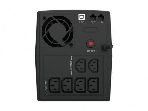 Conceptronic ZEUS03E Uninterruptible Power Supply, Line Interactivity, 1.2 kVA, 720 W, 6 AC Outputs