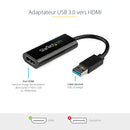 StarTech.com Adaptateur USB 3.0 vers HDMI, Convertisseur de Moniteur USB vers HDMI pour Windows, 1080P (pas de support pour macOS/ChromeOS/Linux) - TAA