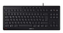 CHERRY STREAM KEYBOARD TKL clavier Universel USB QWERTZ Allemand Noir
