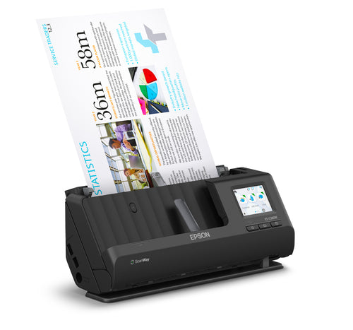 Epson ES-C380W Chargeur automatique de documents + Scanner à feuille 600 x 600 DPI A4 Noir