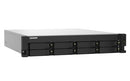 QNAP TS-832PXU-RP NAS Rack (2 U) Annapurna Labs AL324 4 Go DDR4 0 To QNAP Turbo System Noir