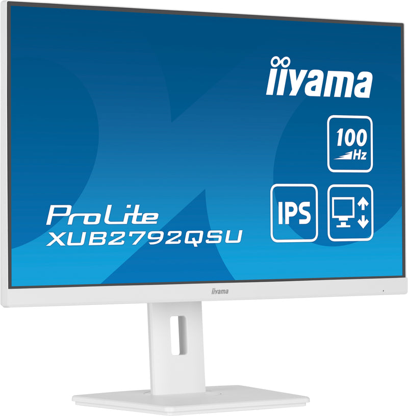 iiyama ProLite XUB2792QSU-W6 platte PC-monitor 68,6 cm (27") 2560 x 1440 pixels Quad HD LED Wit