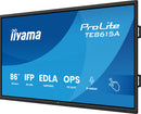 iiyama TE8615A-B1AG Dynamisch display Interactief plat paneel 2,17 m (85,6") Wifi 550 cd/m² 4K Ultra HD Zwart Touchscreen Geïntegreerde Android-processor
