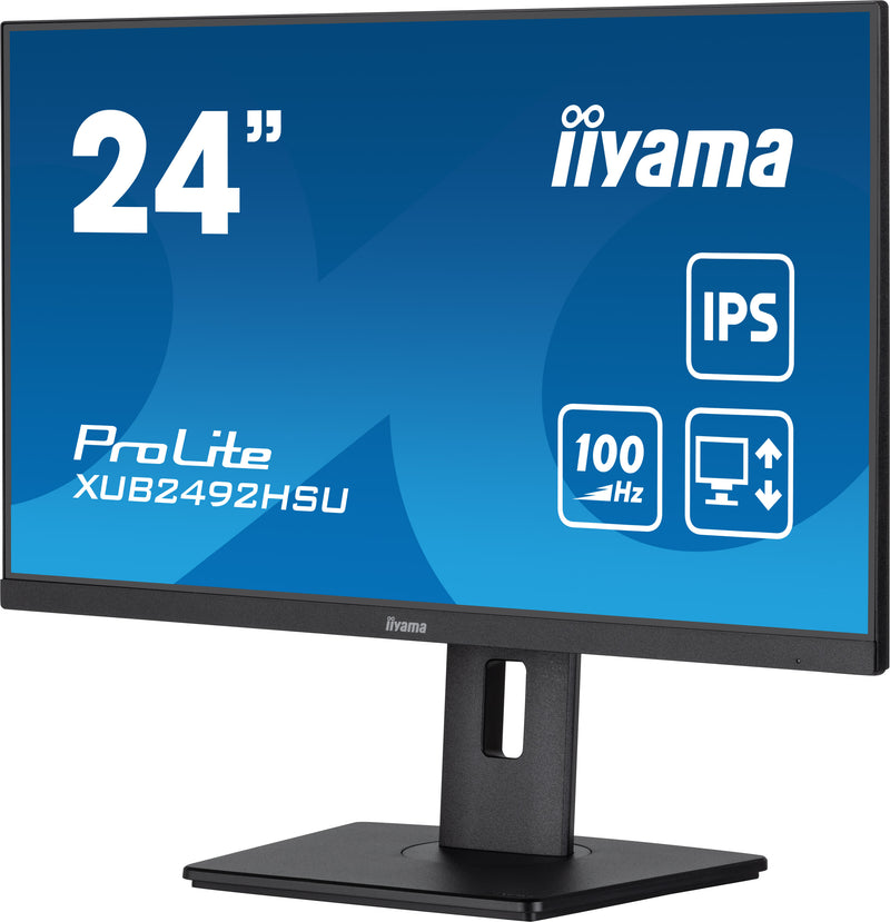 iiyama XUB2492HSU-B6 platte PC-monitor 60,5 cm (23,8") 1920 x 1080 pixels Full HD LED Zwart