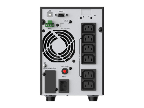 Conceptronic ZEUS52E2K uninterruptible power supply, double-conversion (online), 2 kVA, 1800 W, 6 AC outputs