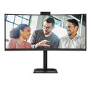 AOC E4 CU34E4CW écran plat de PC 86,4 cm (34") 3440 x 1440 pixels UltraWide Quad HD LED Noir