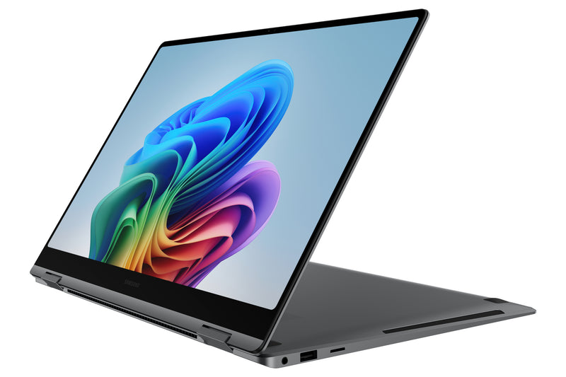 Samsung Book5 Pro360 16" W11 Pro U7 32GB 1TBGray Copilot+ PC Intel Core Ultra 7 256V Ordinateur portable 40,6 cm (16") Écran tactile WQXGA+ 32 Go LPDDR5x-SDRAM 1 To SSD Wi-Fi 7 (802.11be) Windows 11 Pro Belge Gris