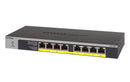 NETGEAR GS108LP Unmanaged Gigabit Ethernet (10/100/1000) Ethernet Connection, Supporting Power Over Ethernet (PoE) 1U Black, Gray