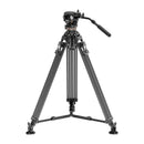 Neewer LL55 Carbon Fiber Video Tripod with Oil Head and Quick-Release Lock