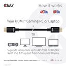 CLUB3D Ultra High Speed HDMI 4K120Hz, 8K60Hz Certified Cable 48Gbps M/M 1 m/3.28 ft