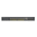 Zyxel GS1920-24HPV2 Managed Gigabit Ethernet (10/100/1000) Ethernet-verbinding, ondersteunt stroom via deze poort (PoE) Zwart