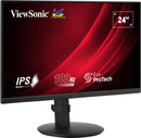 Viewsonic VA VA2408-HDJ PC flatscreen 61 cm (24") 1920 x 1080 pixels Full HD LED Zwart