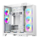 Computer case DarkFlash TH285 PLUS + 8 fans (white)