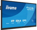 iiyama TE7513A-B1AG Dynamisch display Interactief flatpanel 190,5 cm (75") Wifi 500 cd/m² 4K Ultra HD Zwart Touchscreen Geïntegreerd Processor Android 18/7