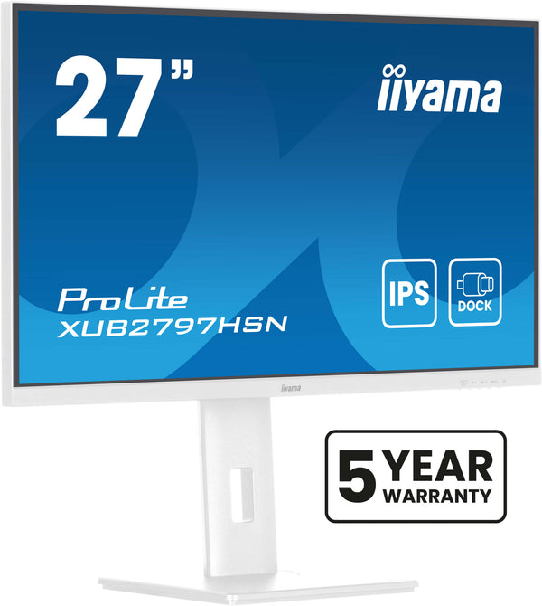 iiyama ProLite XUB2797HSN-W2 platte PC-monitor 68,6 cm (27") 1920 x 1080 pixels Full HD LED Wit