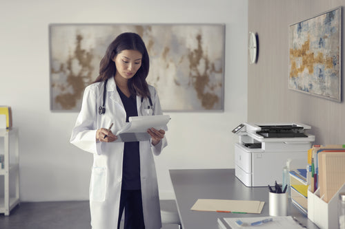 HP LaserJet Pro 4102dw Wireless Multifunction Black and White Printer, Copier, Scanner; Duplex