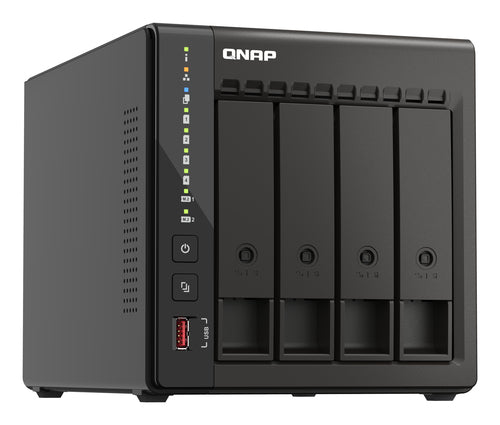 QNAP TS-453E NAS Tower Intel® Celeron® J6412 8 Go 0 To QNAP QTS Noir