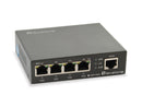 LevelOne GEP-0523 Gigabit Ethernet (10/100/1000) Network Switch, Ethernet Connection, Supports Power over Ethernet (PoE), Black