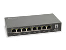 LevelOne GEP-0823 Gigabit Ethernet (10/100/1000) Network Switch, Ethernet Connection, Supports Power over Ethernet (PoE), Black