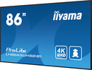iiyama LH8665UHSB-B1 Kiosk-stijl 2,18 m (86") LED Digital Signage Display, Wi-Fi, 800 cd/m², 4K Ultra HD, Zwart, Ingebouwde Android 11-processor, 24/7