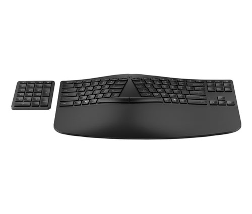 HP 965 BLK ERGONOMIC WL KBD Draadloos RF + Bluetooth-toetsenbord Zwart